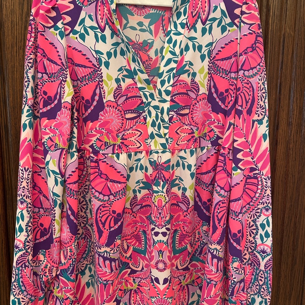 Lilly Pulitzer Multicolor Floral Pattern tunic Sz S